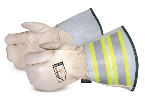 361DLXWL - Superior Glove®  Endura® Extreme-Cold One-Finger Winter Lineman Mitt with 6` Reflective Gauntlet Cuff
